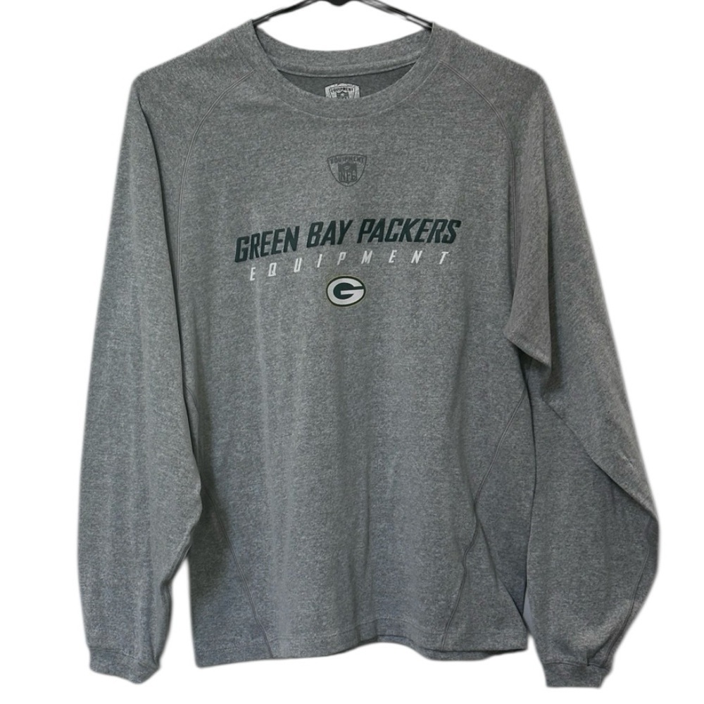 Reebok NFL Green Bay Packers Women’s Small Grey Long Sleeve Shirt Gray S